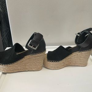 Marc Fisher Black Wedges